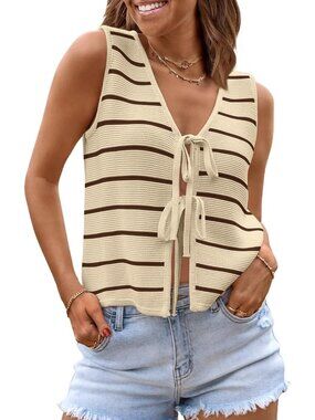 Women's Apricot Coffee Summer Beach Vacation Spring Outfits Cute Trendy Sweater